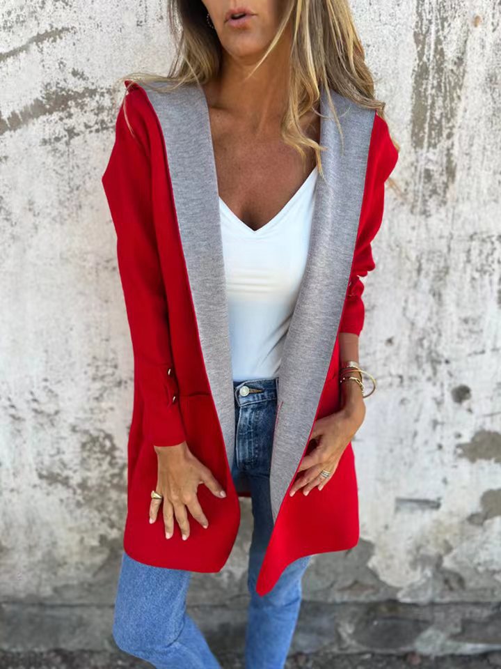 🧥 Veste Décontractée à Capuche Femme – Printemps & Été | XL-Charmes