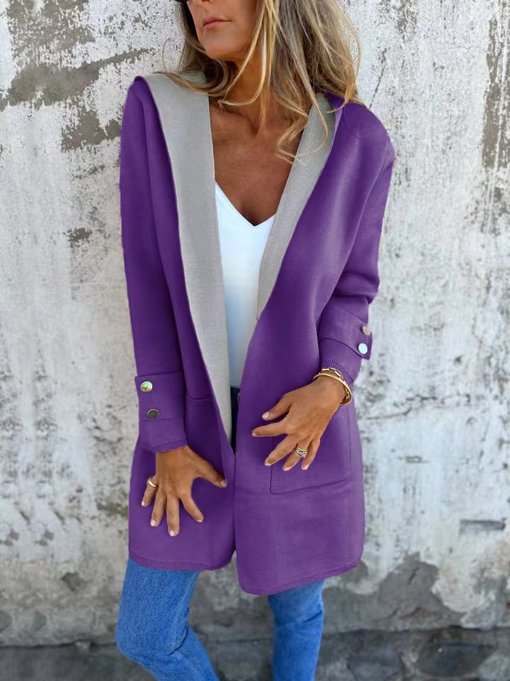 🧥 Veste Décontractée à Capuche Femme – Printemps & Été | XL-Charmes