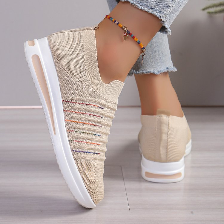 👟 Chaussures Décontractés Flyknit Femme – Grande Taille Respirante | XL-Charmes