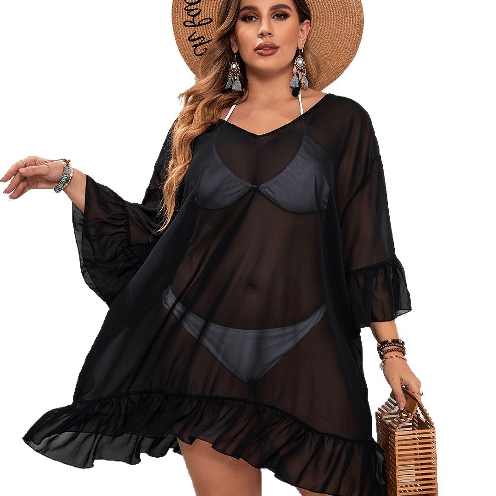 👗 Robe de Plage Femme – Protection Solaire & Transparente | XL-Charmes