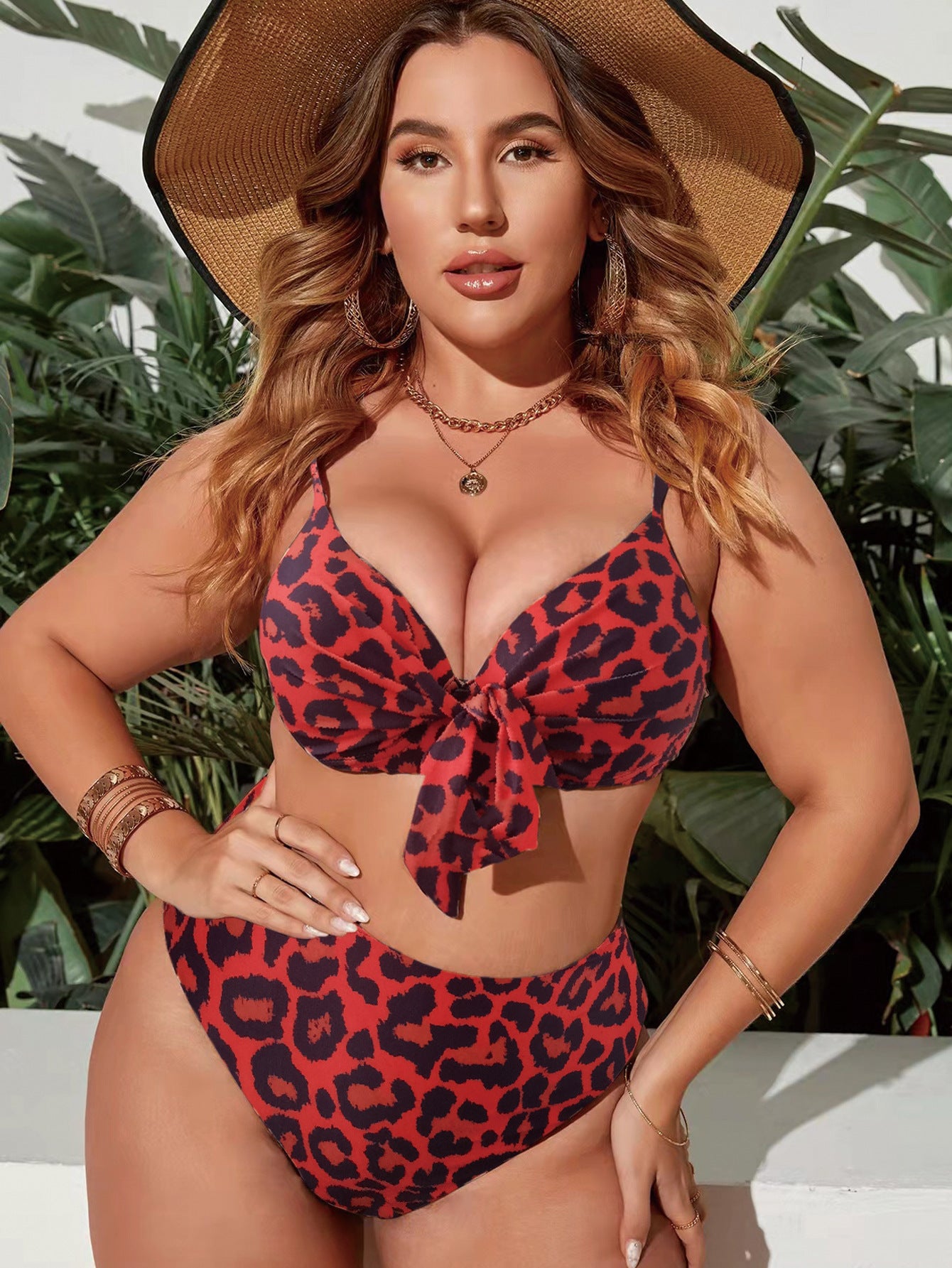 🩱 Maillot de Bain Multicolore – Coupe Moderne Grande Taille Femme | XL-Charmes