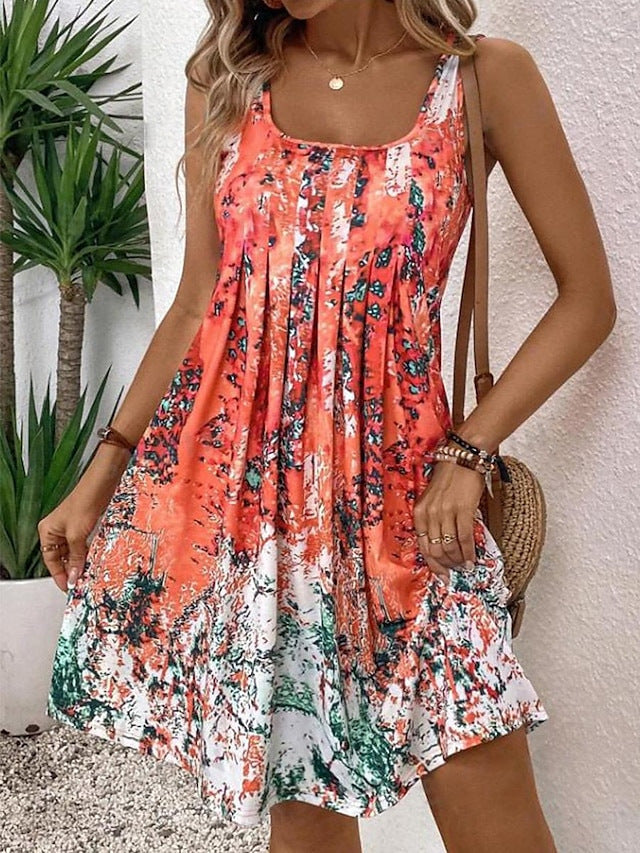 👗 Robe Élégante Grande Taille – Bretelles Spaghetti Été