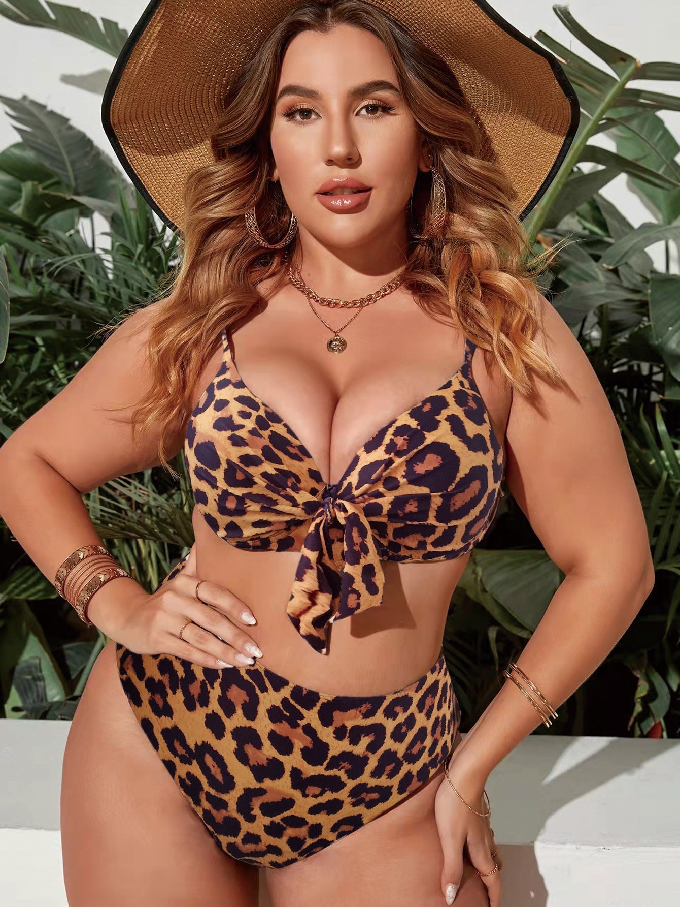 🩱 Maillot de Bain Multicolore – Coupe Moderne Grande Taille Femme | XL-Charmes