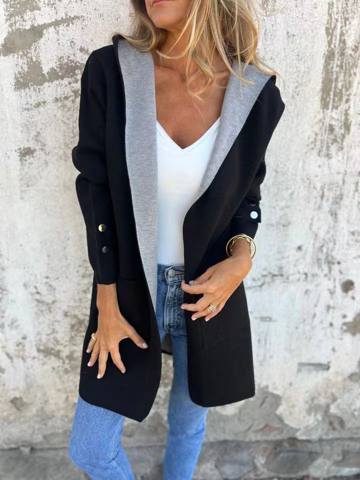 🧥 Veste Décontractée à Capuche Femme – Printemps & Été | XL-Charmes