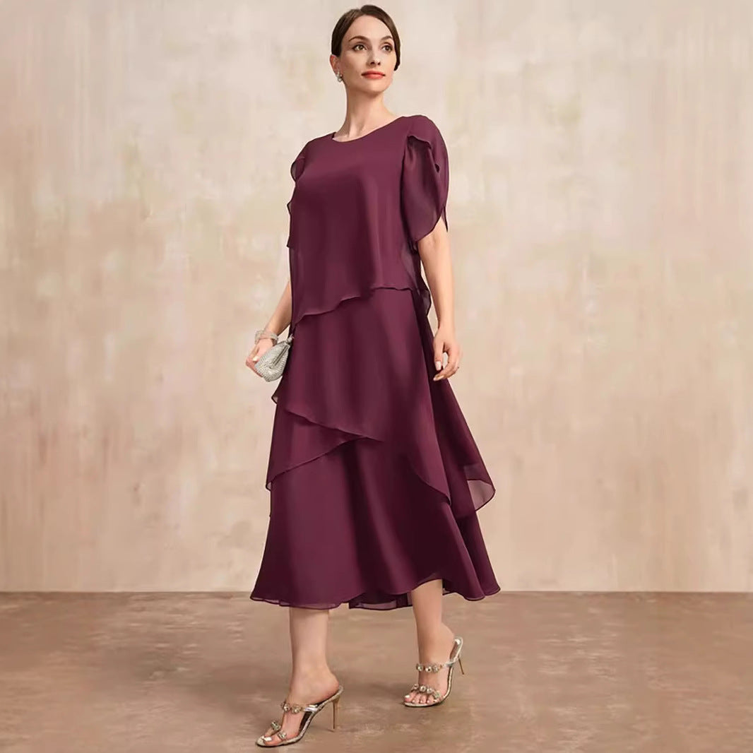 👗 Robe Ample Mousseline Femme – Cache Ventre Élégante | XL-Charmes