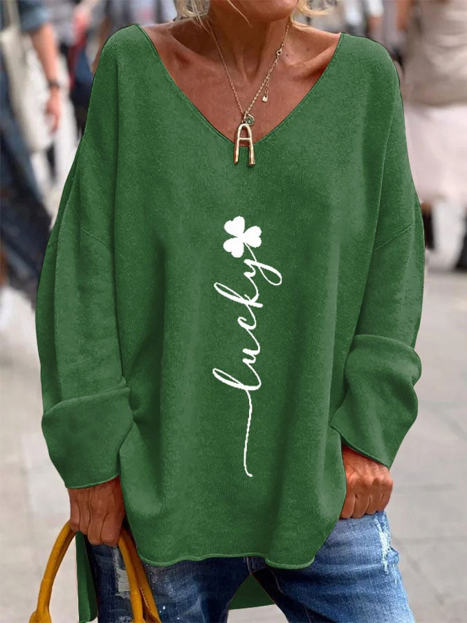 👚 Haut Imprimé Fendu Femme – Décontracté Urbain Grande Taille
