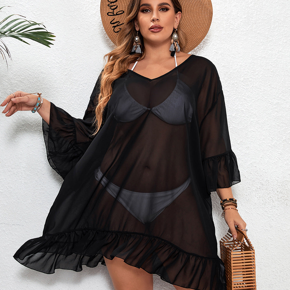 👗 Robe de Plage Femme – Protection Solaire & Transparente | XL-Charmes