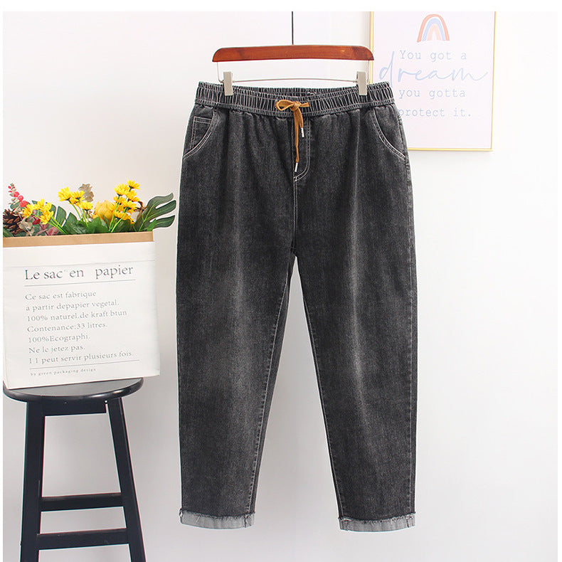 👖 Jean Ample Femme Grande Taille – Taille Élastique & Jambes Larges | XL-Charmes