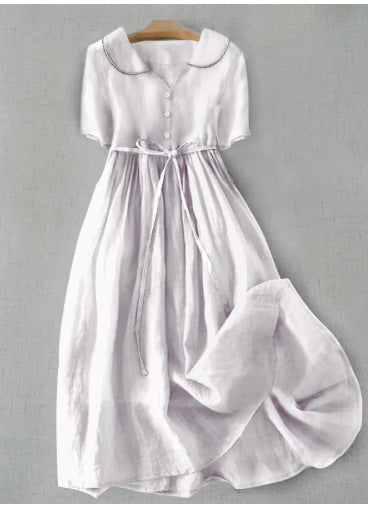 👗 Robe Décontractée Femme – Ample & Légère en Coton et Lin | XL-Charmes