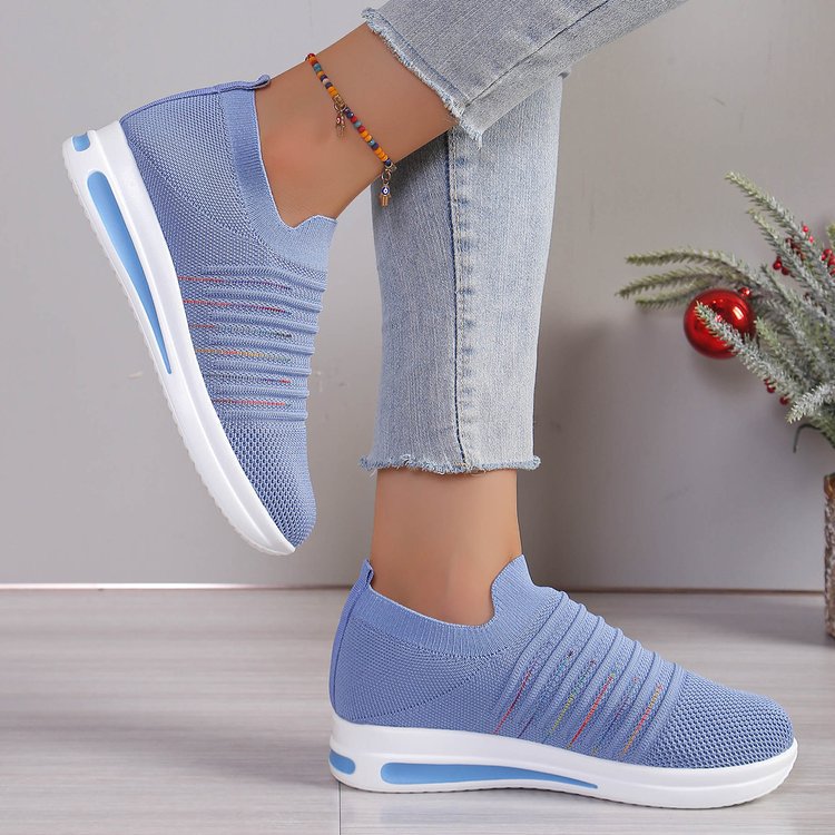 👟 Chaussures Décontractés Flyknit Femme – Grande Taille Respirante | XL-Charmes