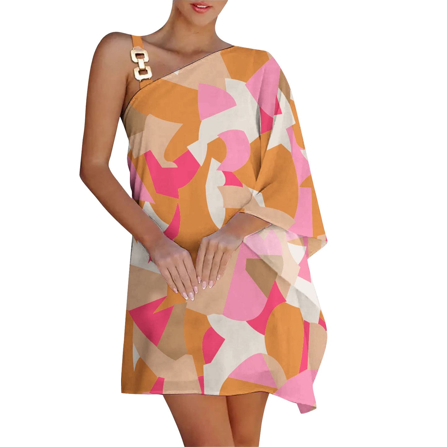 👗 Robe Femme – Bretelles Chaîne & Épaules Dévoilées | XL-Charmes