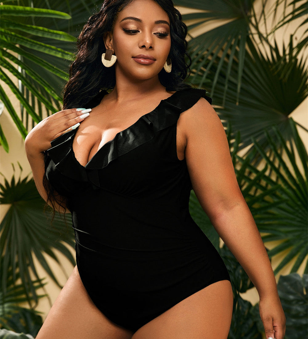 🩱 Maillot de Bain Conservateur – Grande Taille Femme | XL-Charmes