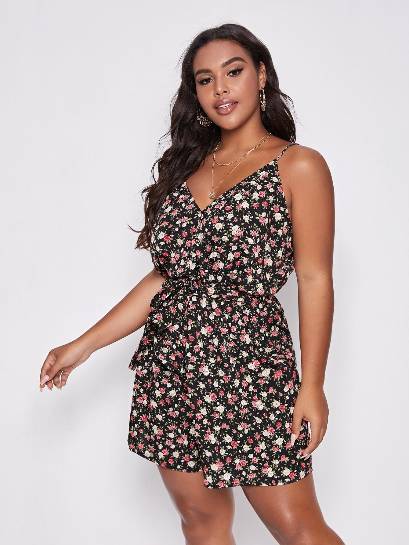 ☀️ Combinaison Short Ample à Bretelles – Grande Taille Femme Décontractée | XL-Charmes