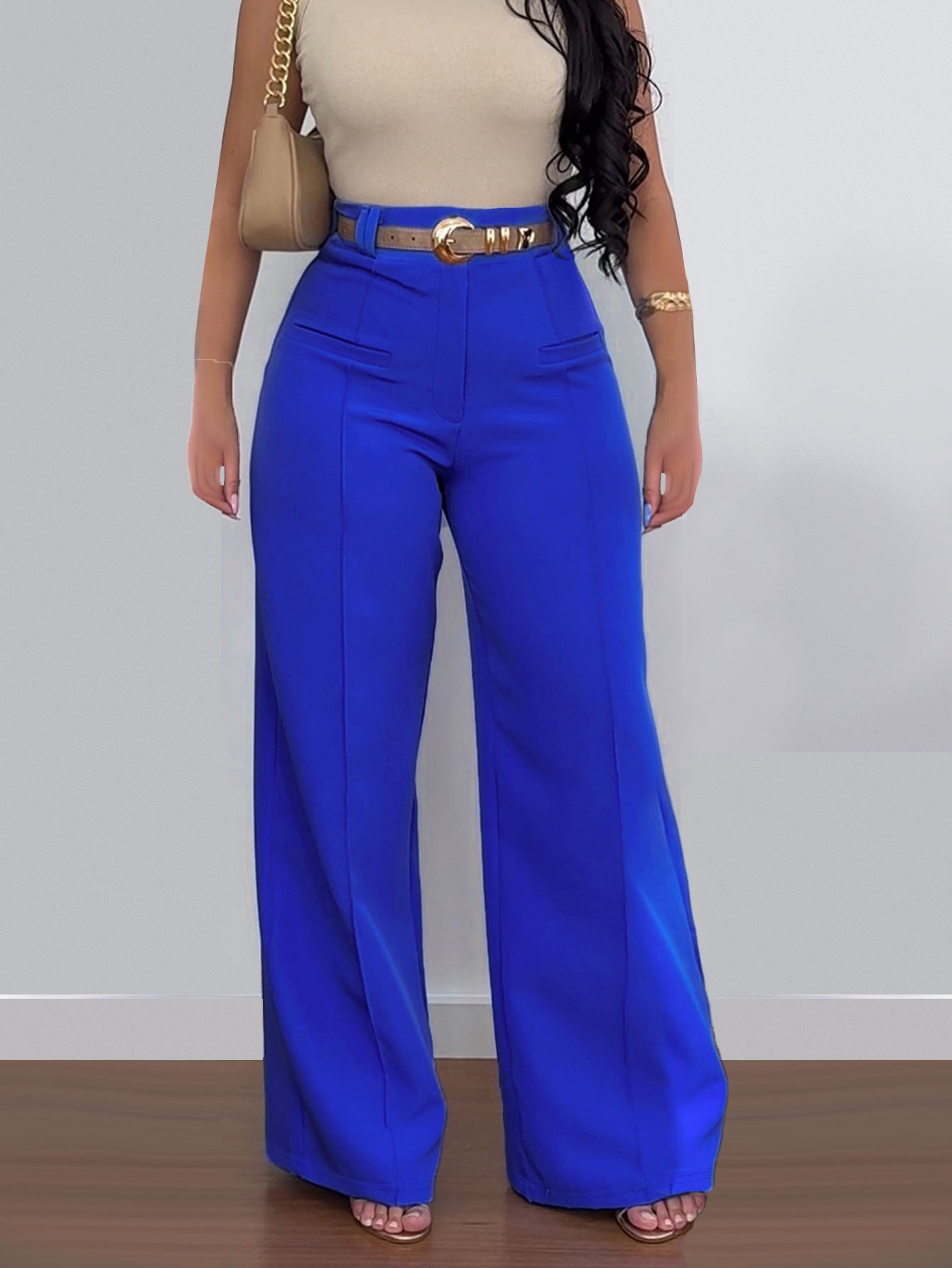 👖 Pantalon Décontracté Femme – Taille Élastique Sans Ceinture | XL-Charmes