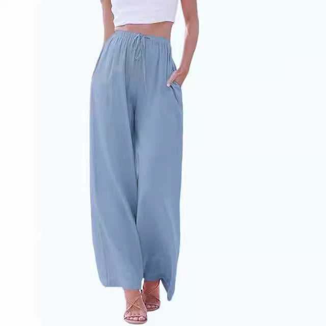 👖 Pantalon Léger Décontracté Femme – Taille Élastique & Cordon | XL-Charmes