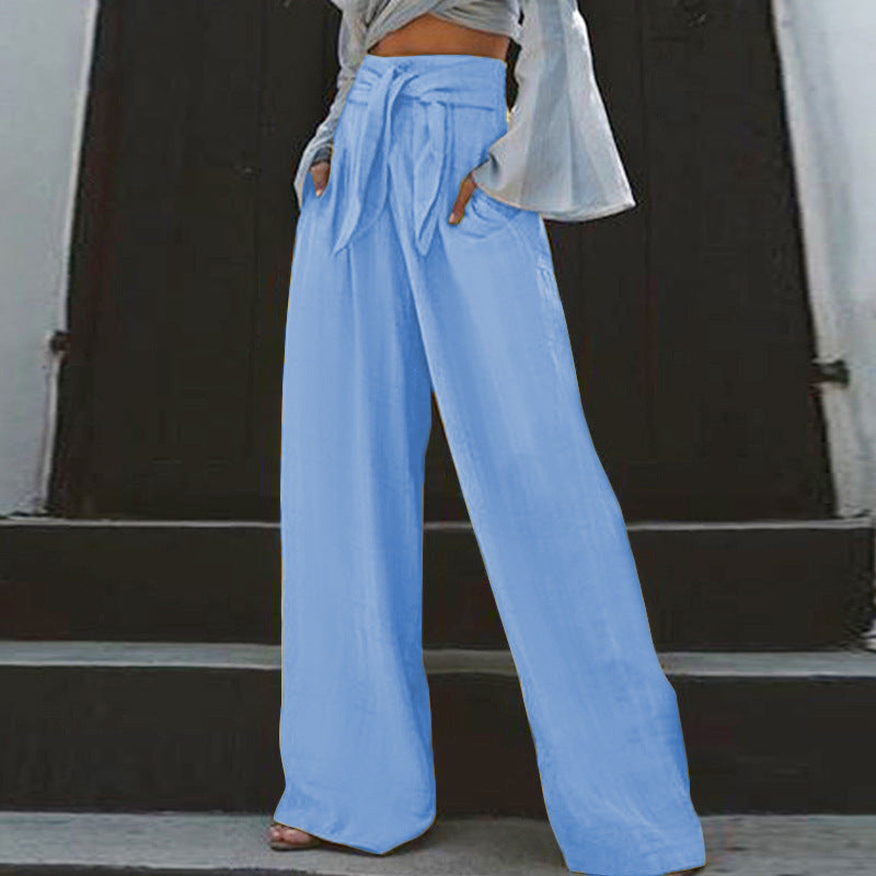 👖 Pantalon Décontracté Rétro Femme – Ample & Artistique Grande Taille