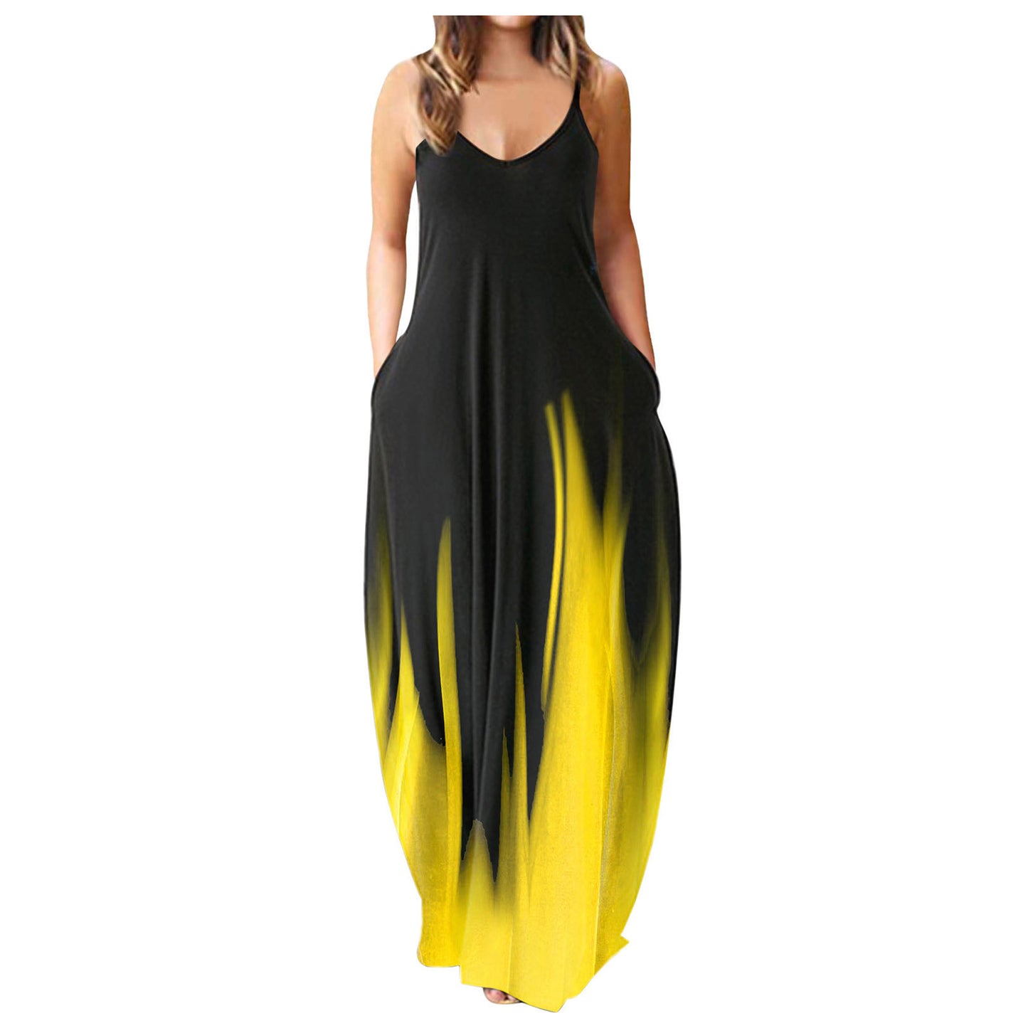 👗 Robe Longue Imprimée Femme – Décontractée & Grande Taille Été 2024