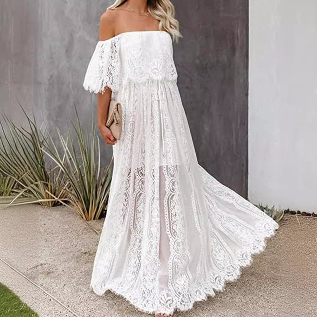 👗 Robe Longue Dentelle Style Bohème – Élégante & Romantique | XL-Charmes