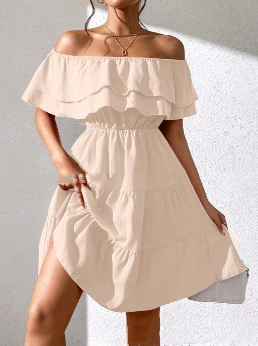 👗 Robe Mi-Longue Décontractée Unie – Printemps & Été | XL-Charmes