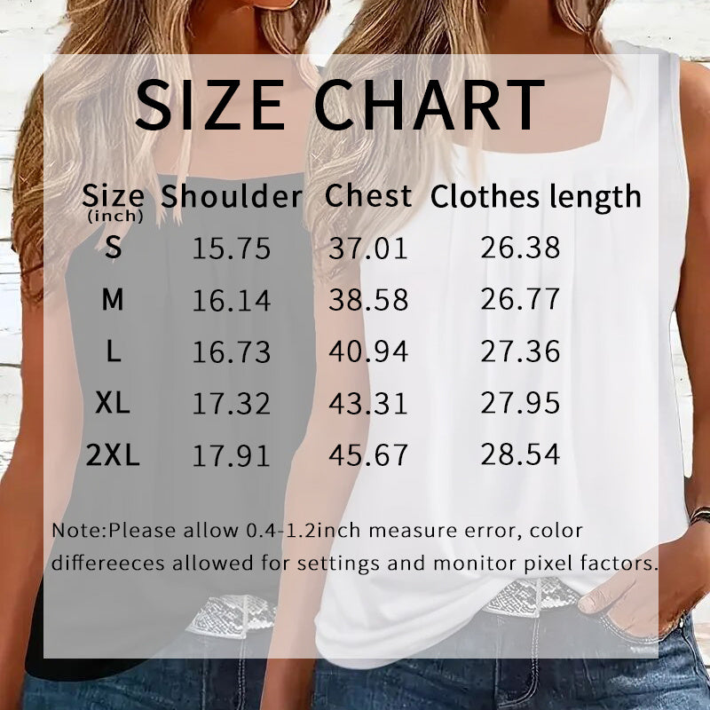 👚 Lot de 2 Débardeurs Été Femme – Col Carré & Coupe Ample | XL-Charmes