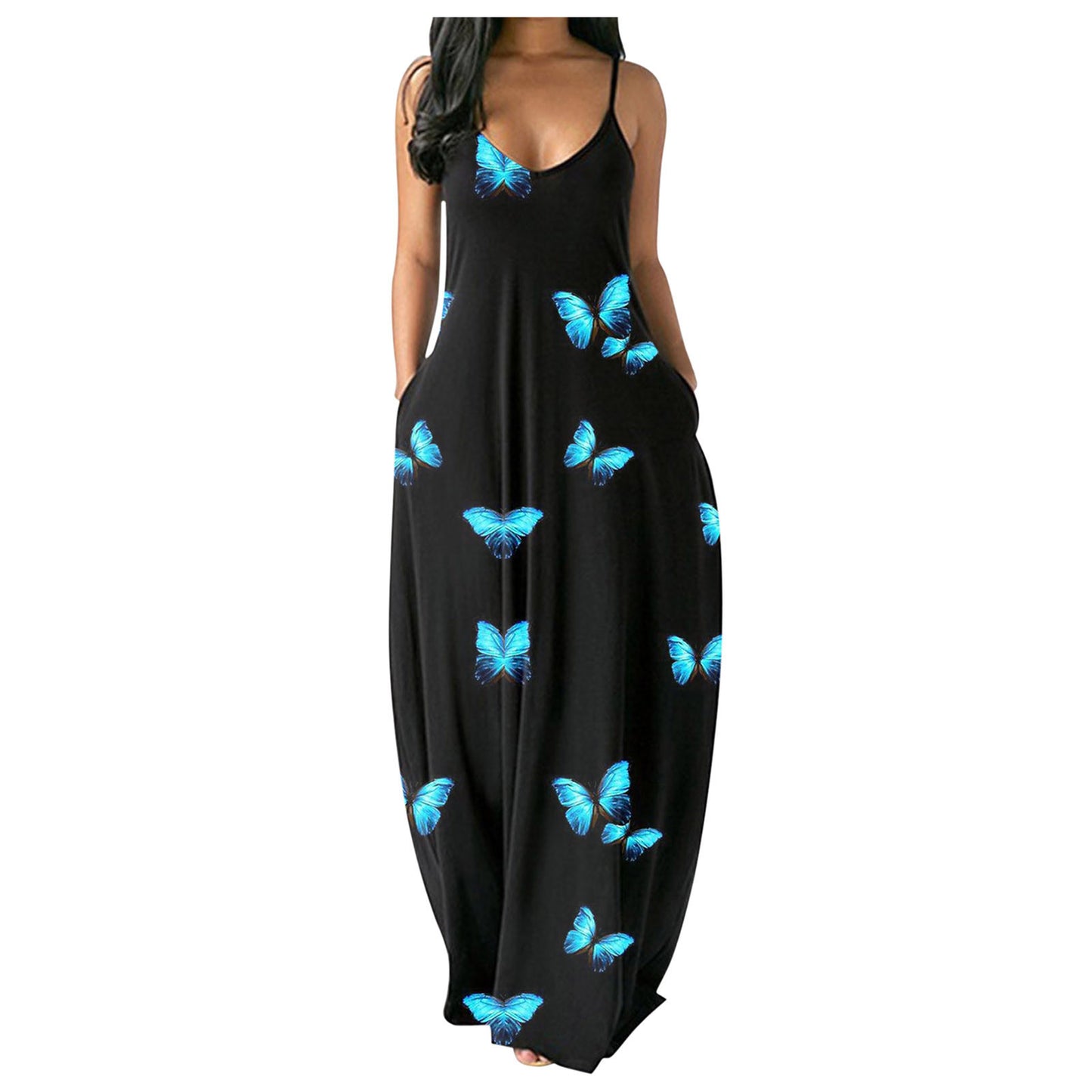 👗 Robe Longue Imprimée Femme – Décontractée & Grande Taille Été 2024