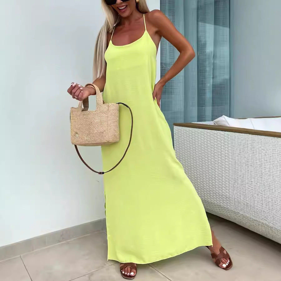 👗 Robe Vacances Grande Taille Femme – Bretelles Amples & Fluide