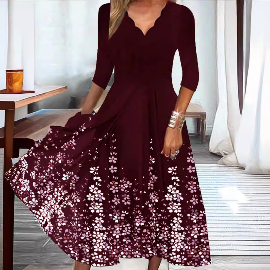 👗 Robe Pois & Fleurs Femme – Élégante & Tendance Été | XL-Charmes