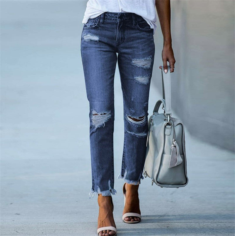 👖 Jean Déchiré Grande Taille Femme – Taille Moyenne & Look Tendance | XL-Charmes