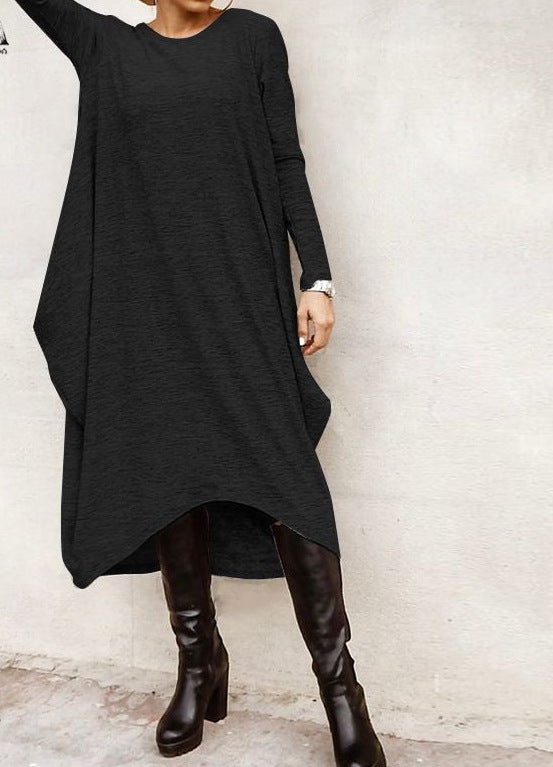 👗 Robe Ample Irrégulière Grande Taille – Confort Élégant | XL-Charmes
