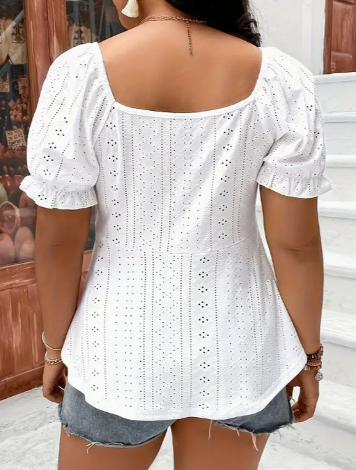 👚 T-shirt Élégant Femme – Manches Courtes Printemps & Été