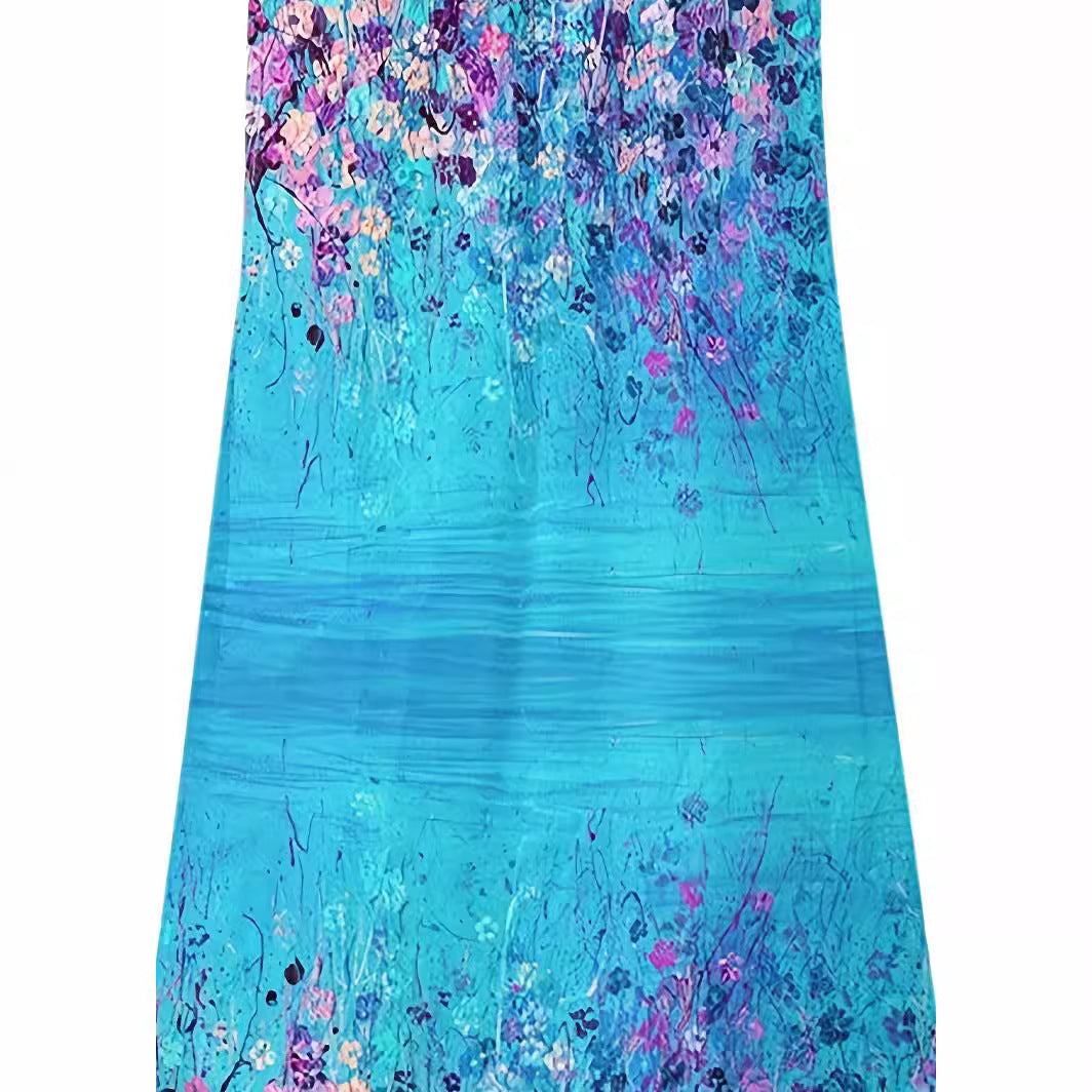 👗 Robe plage grande taille femme – Sans manches imprimée été 2024 | XL-Charmes
