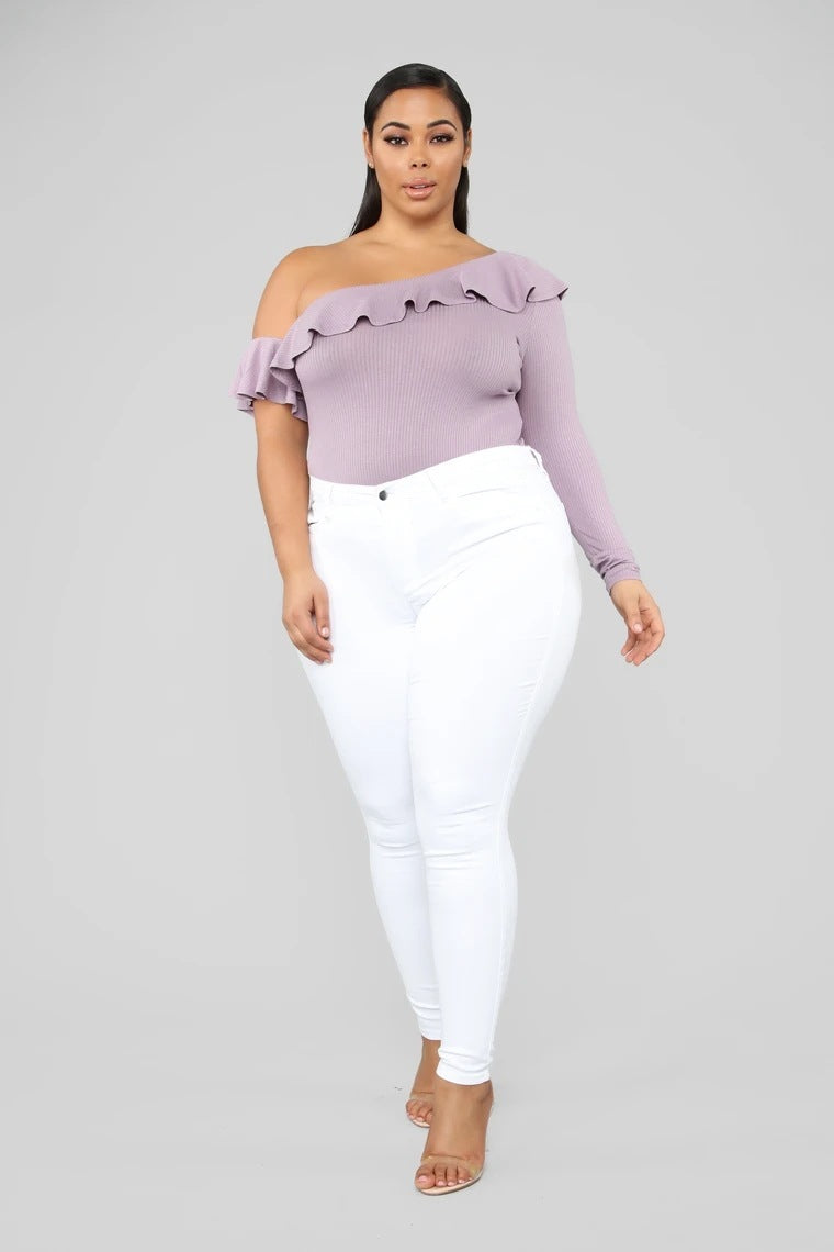 👖 Pantalon Crayon Denim Stretch – Grande Taille Femme | XL-Charmes