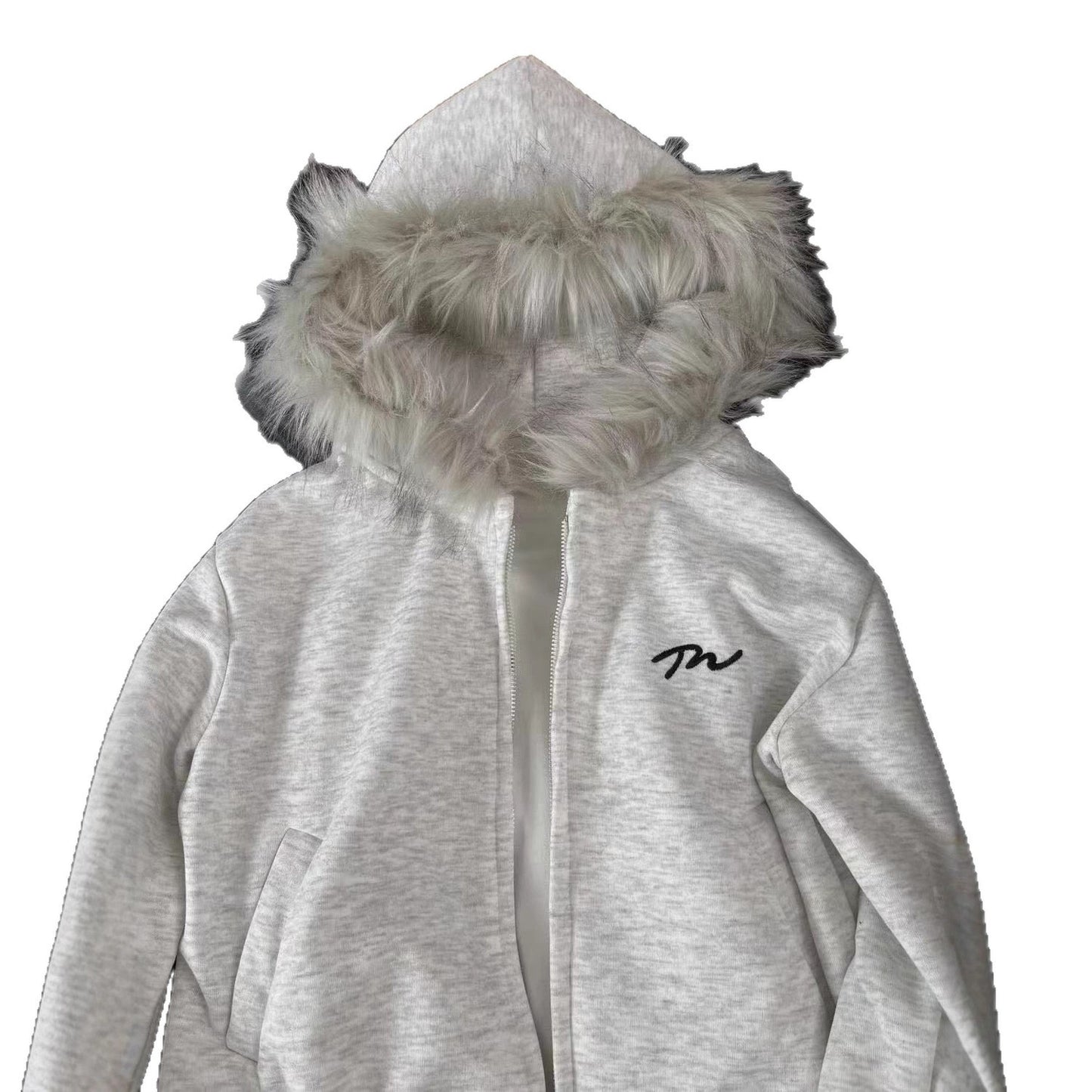 🧥 Manteau Court Rétro Femme – Col Fourrure & Velours | XL-Charmes