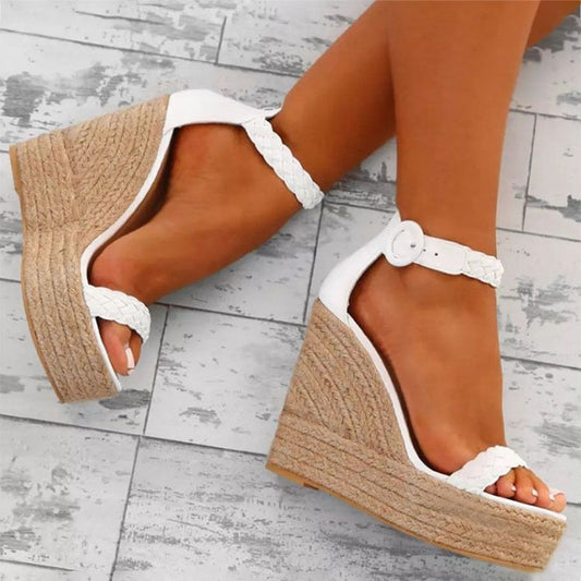 👡 Sandales Compensées Femme – Grande Taille Élégante | XL-Charmes