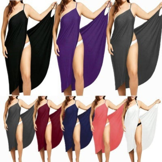 👗 Robe de Plage à Bretelles Grande Taille – Fluide & Féminine | XL-Charmes