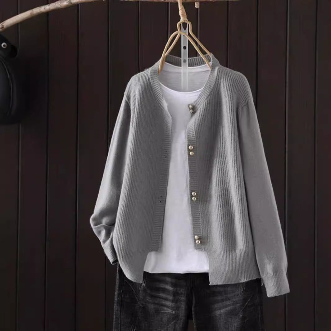 🧶 Cardigan Femme en Maille – Style Classique Automne | XL-Charmes