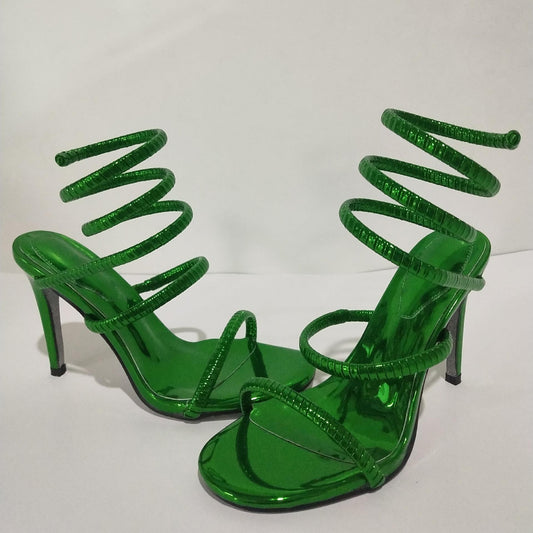 🥿 Sandales Serpent Femme – Design Tendance Grande Taille Été 2024