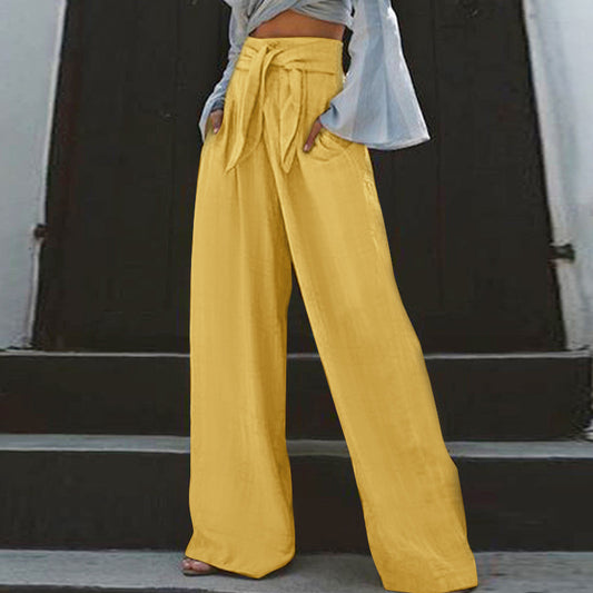 👖 Pantalon Décontracté Rétro Femme – Ample & Artistique Grande Taille