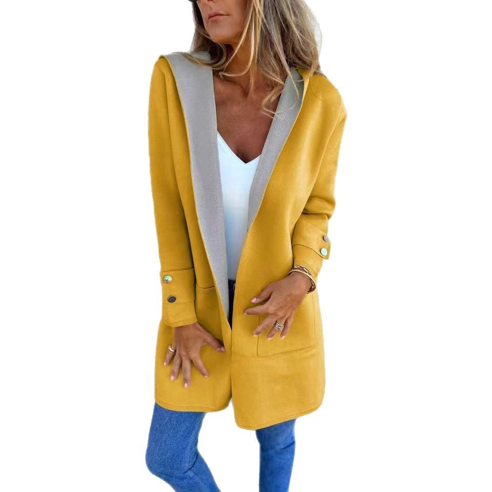 🧥 Veste Décontractée à Capuche Femme – Printemps & Été | XL-Charmes