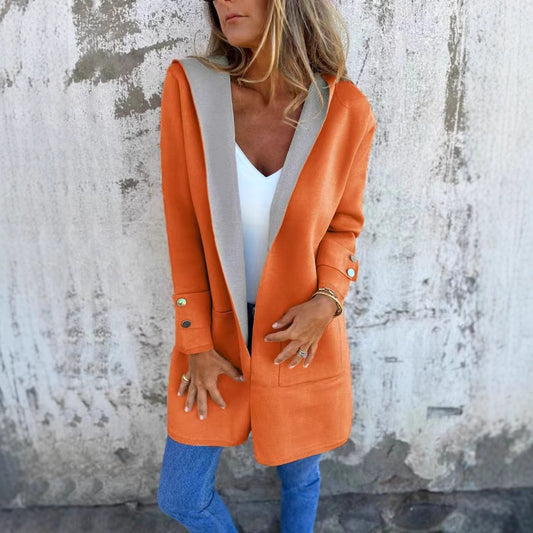 🧥 Veste Décontractée à Capuche Femme – Printemps & Été | XL-Charmes