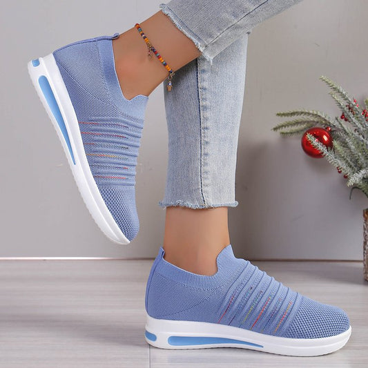 👟 Chaussures Décontractés Flyknit Femme – Grande Taille Respirante | XL-Charmes