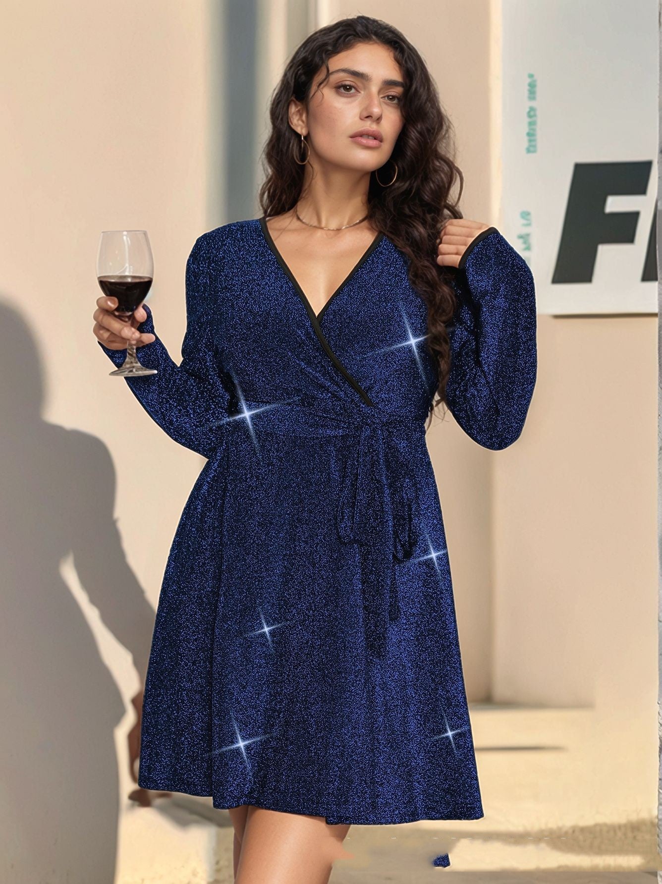 👗 Robe Décontractée Femme Col V Grande Taille | XL-Charmes