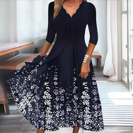 👗 Robe Pois & Fleurs Femme – Élégante & Tendance Été | XL-Charmes