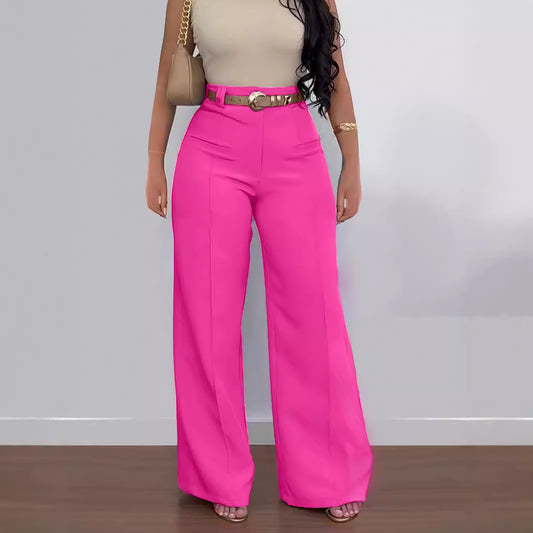 👖 Pantalon Décontracté Femme – Taille Élastique Sans Ceinture | XL-Charmes