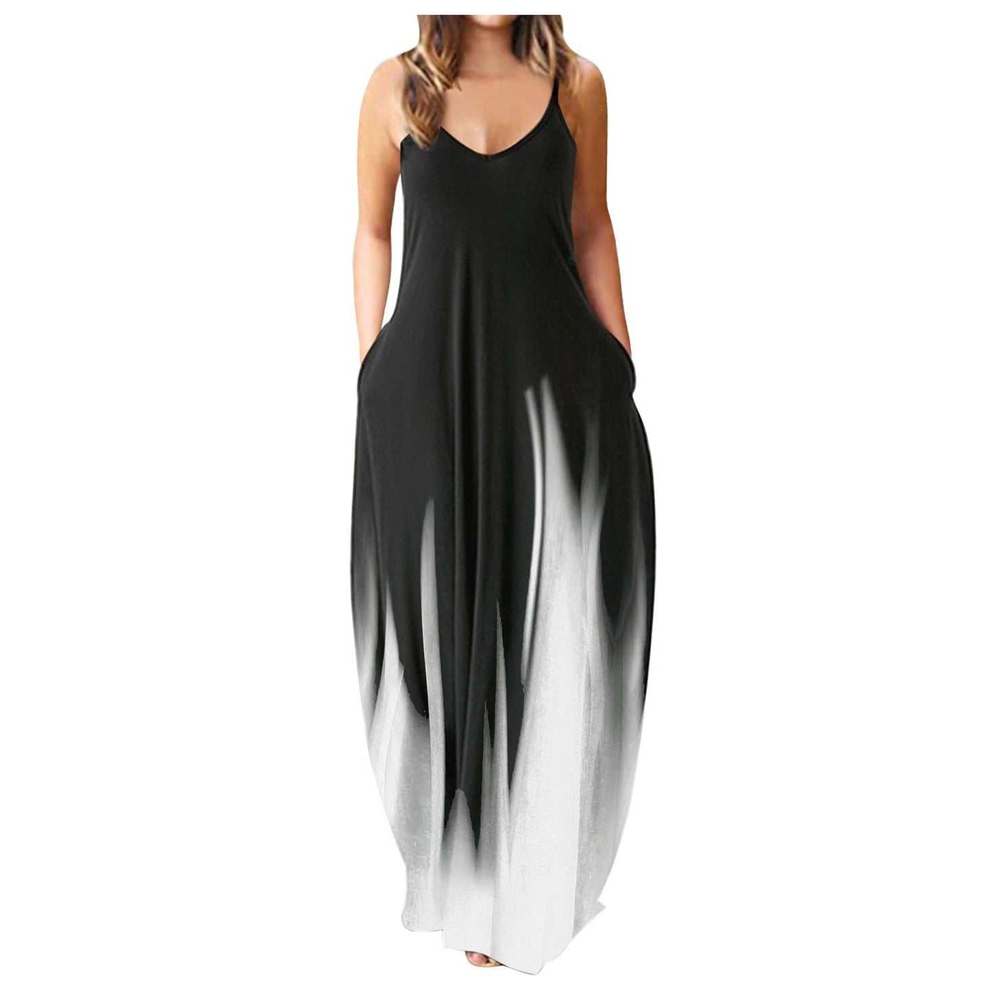 👗 Robe Longue Imprimée Femme – Décontractée & Grande Taille Été 2024