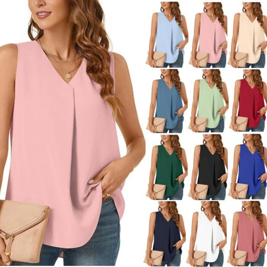 👚 Haut Ample Mousseline Femme – Débardeur Léger Été | XL-Charmes